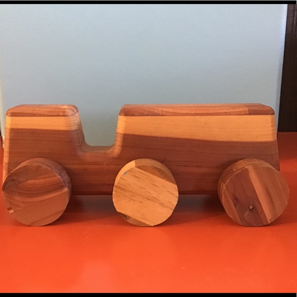 Hand crafted wooden truck